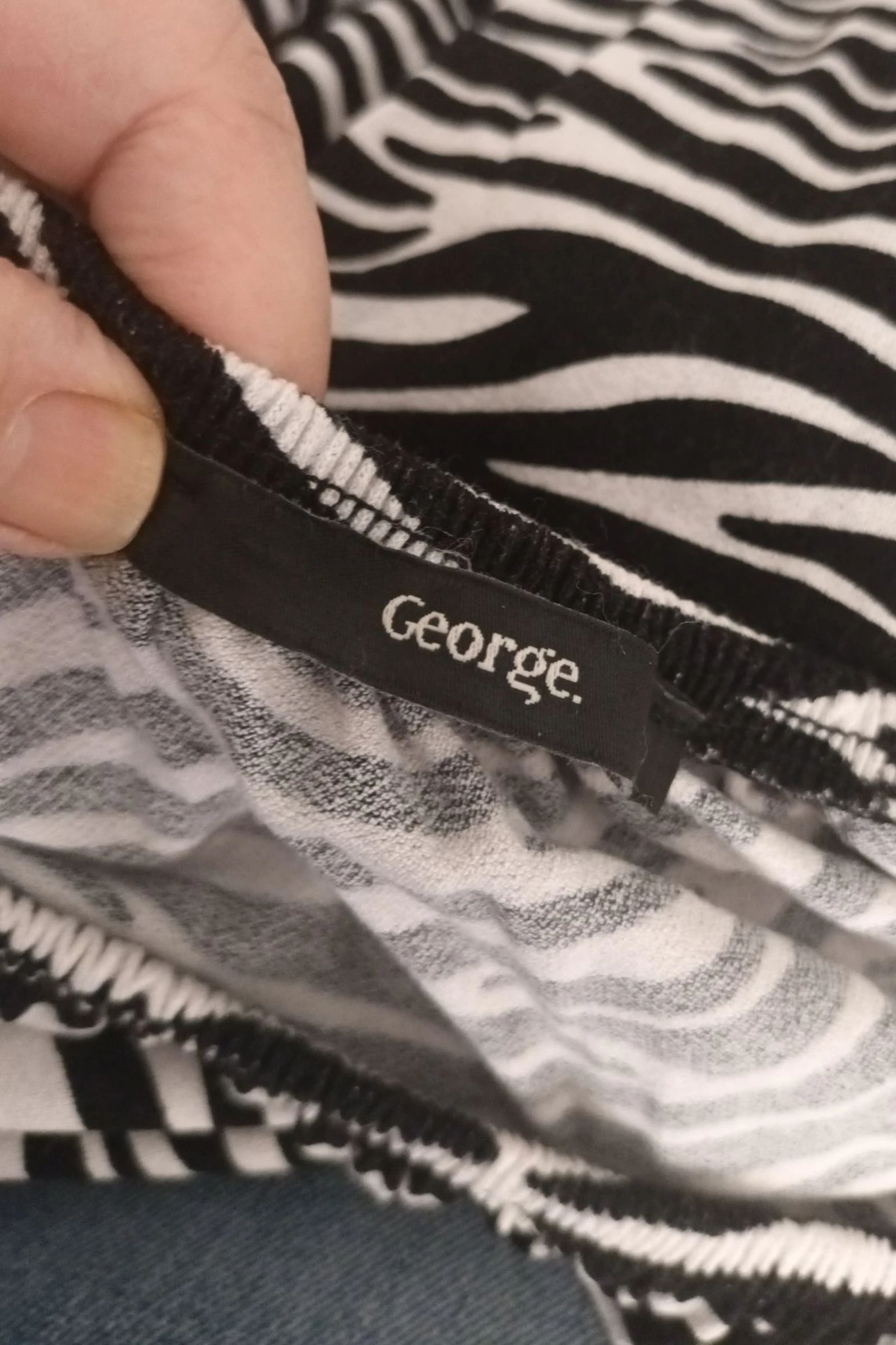 George zebra lange jurk, schouderloze T.S. – photo 8